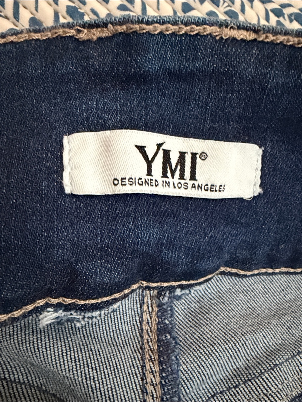 YMI Navy Blue Denim Jeans with White Logo Tag